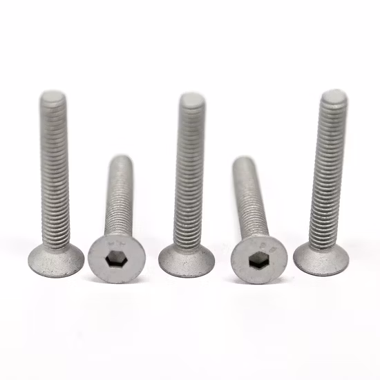 Bulloni a testa svasata con esagono incassato DIN 7991 Geomet nero classe 12.9 M8X4